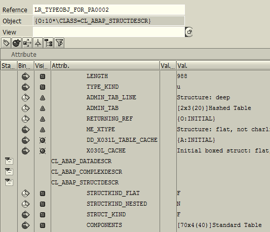 ABAP SAP The PA0002 data structure type object