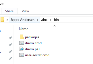 DNX bin folder